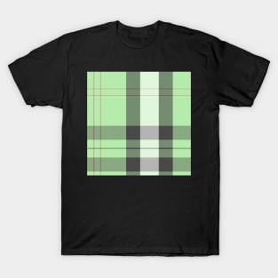 green pastel plaid T-Shirt